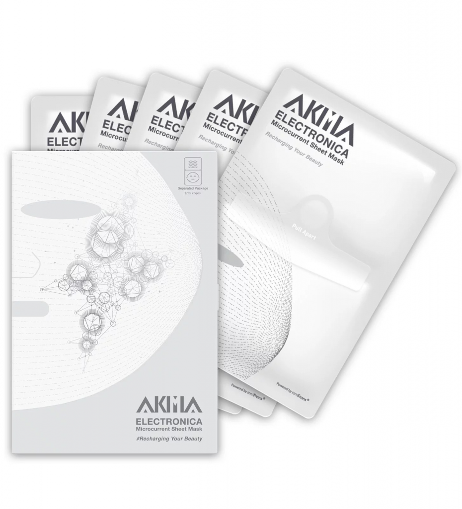 ELECTRONICA Micro Current Translucent Mask(5 pieces in a box)